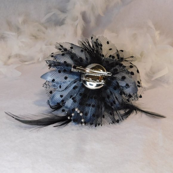 MINI BOWLER HAT Fascinator Black - Picture 12 of 14